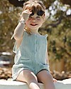 1 + in the family Cesca Romper with Knots - Pool - 100% Cotton Dungarees