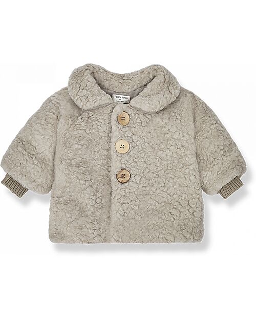 1 + in the family Coat - Taupe - Faux Fur Coats