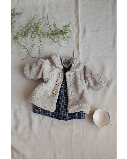 1 + in the family Coat - Taupe - Faux Fur Coats