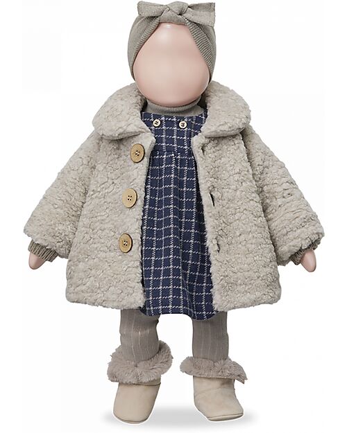 1 + in the family Coat - Taupe - Faux Fur Coats