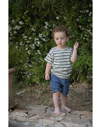1 + in the family Denim Bermuda - Dark Blue - 100% Cotton Shorts