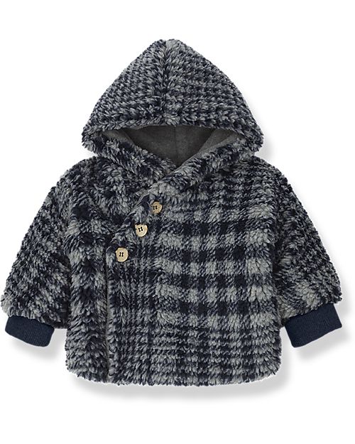 1 + in the family Ethan Coat - Navy Blue - with Hood Coats