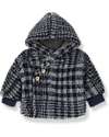 1 + in the family Ethan Coat - Navy Blue - with Hood Coats