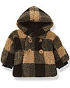 1 + in the family Eugene Hooded Double-breasted Fur Faux Coat - Brandy Coats