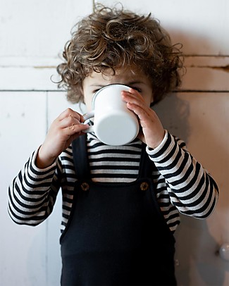 1 + in the family George Overall with Front Pocket - Charcoal - 100% Organic Cotton Dungarees