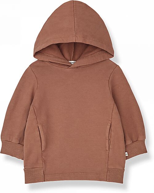 1 + in the family Hooded Dress - Pumpkin - Garment Dyed Soft Cotton Dresses_