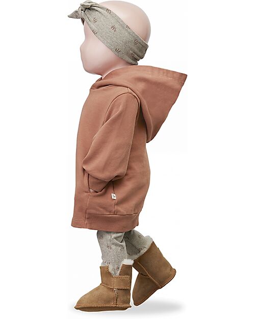 1 + in the family Hooded Dress - Pumpkin - Garment Dyed Soft Cotton Dresses_