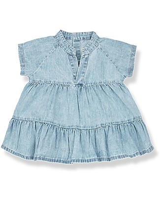 1 + in the family Karen Dress - Washed Light Denim Dresses_
