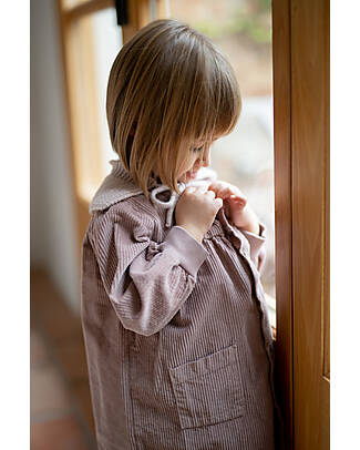 1 + in the family Long Sleeves Dress - Mauve - 100% Cotton Velvet Dresses_