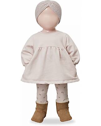 1 + in the family Long Sleeves Dress - Nude - Garment Dyed Soft Cotton Dresses_