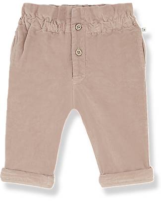 1 + in the family Marta Girly Pants - Rose - Soft Cotton Micro-Corduroy Trousers