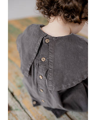 1 + in the family Nadia Dress - Grey - Soft Cotton Micro-Corduroy Dresses_
