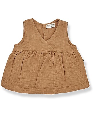 1 + in the family Rania Sleeveless Blouse - Biscuit - 100% Cotton Bluse