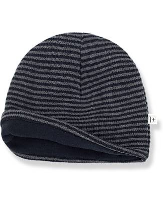 1 + in the family Roy Beanie - Navy Blue - Soft Recycled Fleece Winter Hats