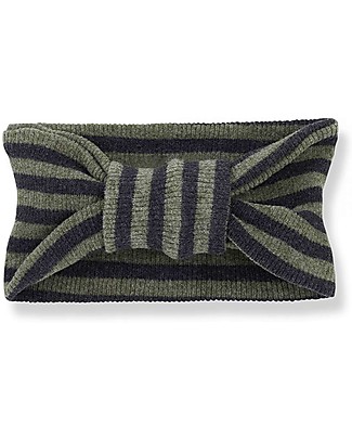 1 + in the family Ruth Striped Headband - Olive Occasion Wear