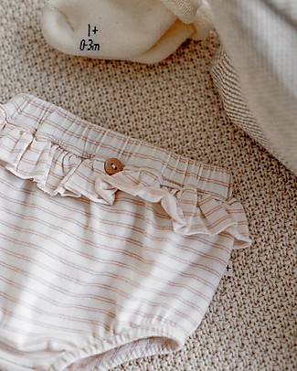 1 + in the family Sio Striped Culotte - Blush - Bielastic Jersey Briefs