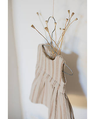 1 + in the family Striped Dress - Off White and Beige - Cotton Dresses_