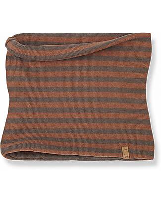 1 + in the family Striped Tube Scarf - Pumpkin Earth - Soft Recycled Fleece Scarves