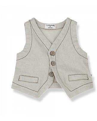 1 + in the family Vest - Beige - Linen and Cotton T-shirts