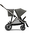 Gazelle S Stroller - Taupe/Soho Grey - From Single to Double!