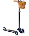 Scooter with Removable Basket - Navy - from 3 Years Up to 50 kg