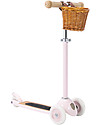 Scooter with Removable Basket - Pink - from 3 Years Up to 50 kg