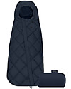 SNØGGA Mini Footmuff for Car Seat - Nautical Blue | Navy Blue - Ultra Compact and Lightweight!