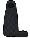 SNØGGA Mini Footmuff for Car Seat - Deep Black | Black - Ultra Compact and Lightweight!