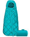 SNØGGA Mini Footmuff for Car Seat - River Blue | Turquoise - Ultra Compact and Lightweight!