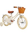 Classic Bicycle with Cream Pedals - 4 to 7 Years - Removable Wheels