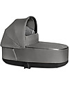 Lux Plus Priam4 Carry Cot - Manhattan Grey - Comfy and Spacious