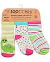 Grip+Easy Antislip Socks 3 Pack - Dai the Dinosaur - 0-24 months