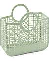 Samantha Small Basket Beach Bag - Dusty Mint - Multifunctional Samantha Small Basket Beach Bag - Dusty Mint - Multifunctional