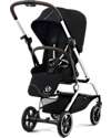 Eezy S Twist+ 2 Stroller - Plus Version - Moon Black/Black - 360° Rotating Seat - from Birth