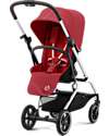 Eezy S Twist+ 2 Stroller - Plus Version - Hibiscus Red/Red - 360° Rotating Seat - from Birth