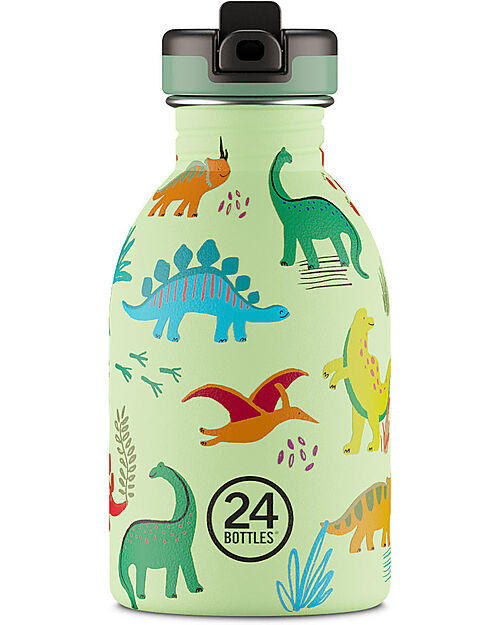 24Bottles Kids Urban Bottle - 250 ml - Jurassic Friends Non-Thermal Water Bottles