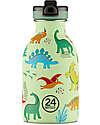 24Bottles Kids Urban Bottle - 250 ml - Jurassic Friends Non-Thermal Water Bottles