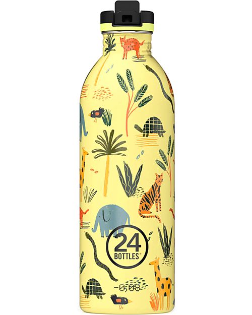 24Bottles Kids Urban Bottle - 500 ml - Stone Jungle Friends Non-Thermal Water Bottles