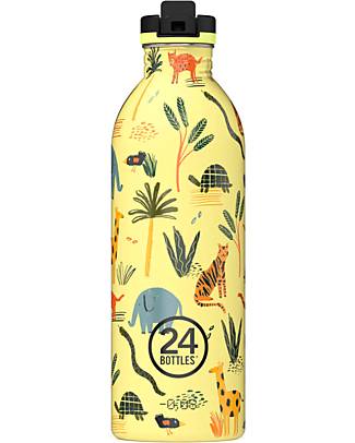 Konges Sløjd lemon-print water bottle - Yellow