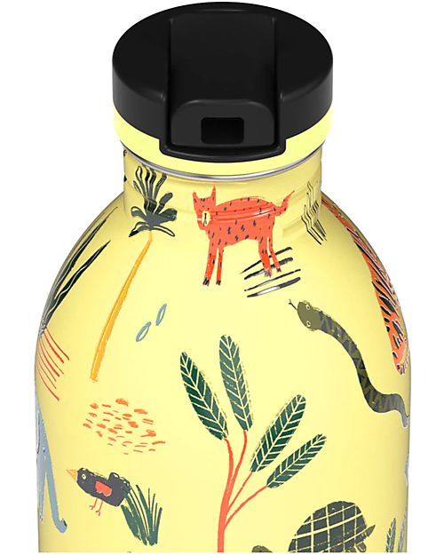24Bottles Kids Urban Bottle - 500 ml - Stone Jungle Friends Non-Thermal Water Bottles