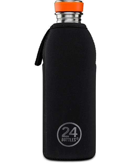 24Bottles Neoprene Thermal Cover for 500 ml Urban Bottle - Black Thermos Bottles