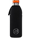 24Bottles Neoprene Thermal Cover for 500 ml Urban Bottle - Black Thermos Bottles
