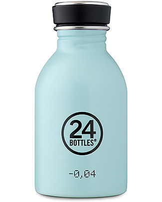24Bottles Stainless Steel Urban Bottle, 250 ml - Cloud Blue Metal Bottles