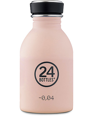 24Bottles Stainless Steel Urban Bottle 250 ml - Stone Dusty Pink Metal Bottles