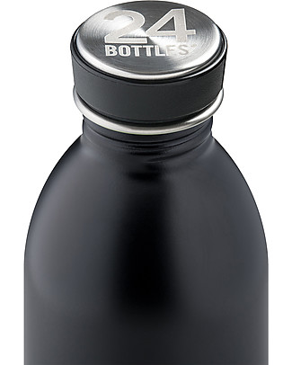 24Bottles Stainless Steel Urban Bottle 500 ml - Black Metal Bottles