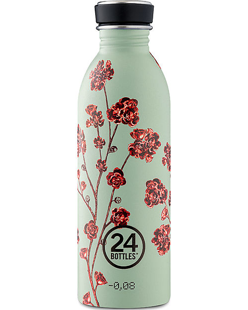 24Bottles Stainless Steel Urban Bottle 500 ml - Blue Rose Non-Thermal Water Bottles