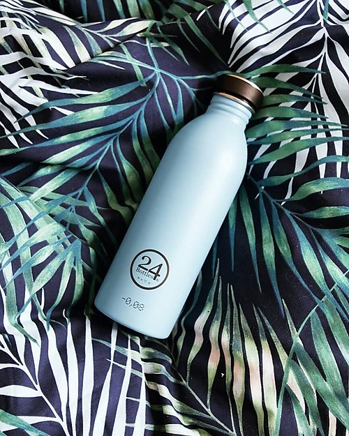 24Bottles Stainless Steel Urban Bottle 500 ml - Cloud Blue Non-Thermal Water Bottles