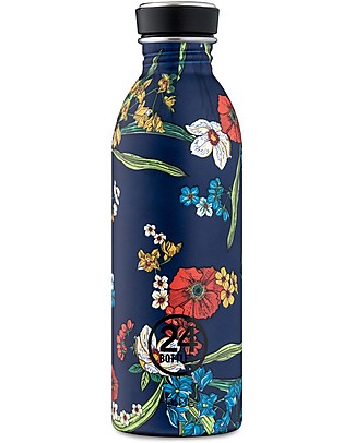 24Bottles Stainless Steel Urban Bottle 500 ml - Denim Bouquet Metal Bottles