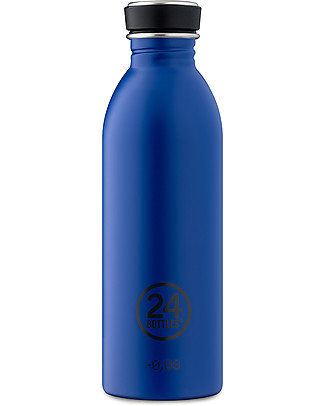24Bottles Stainless Steel Urban Bottle 500 ml - Gold Blue Metal Bottles