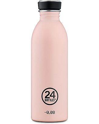 24Bottles Stainless Steel Urban Bottle 500 ml - Stone Dusty Pink Metal Bottles